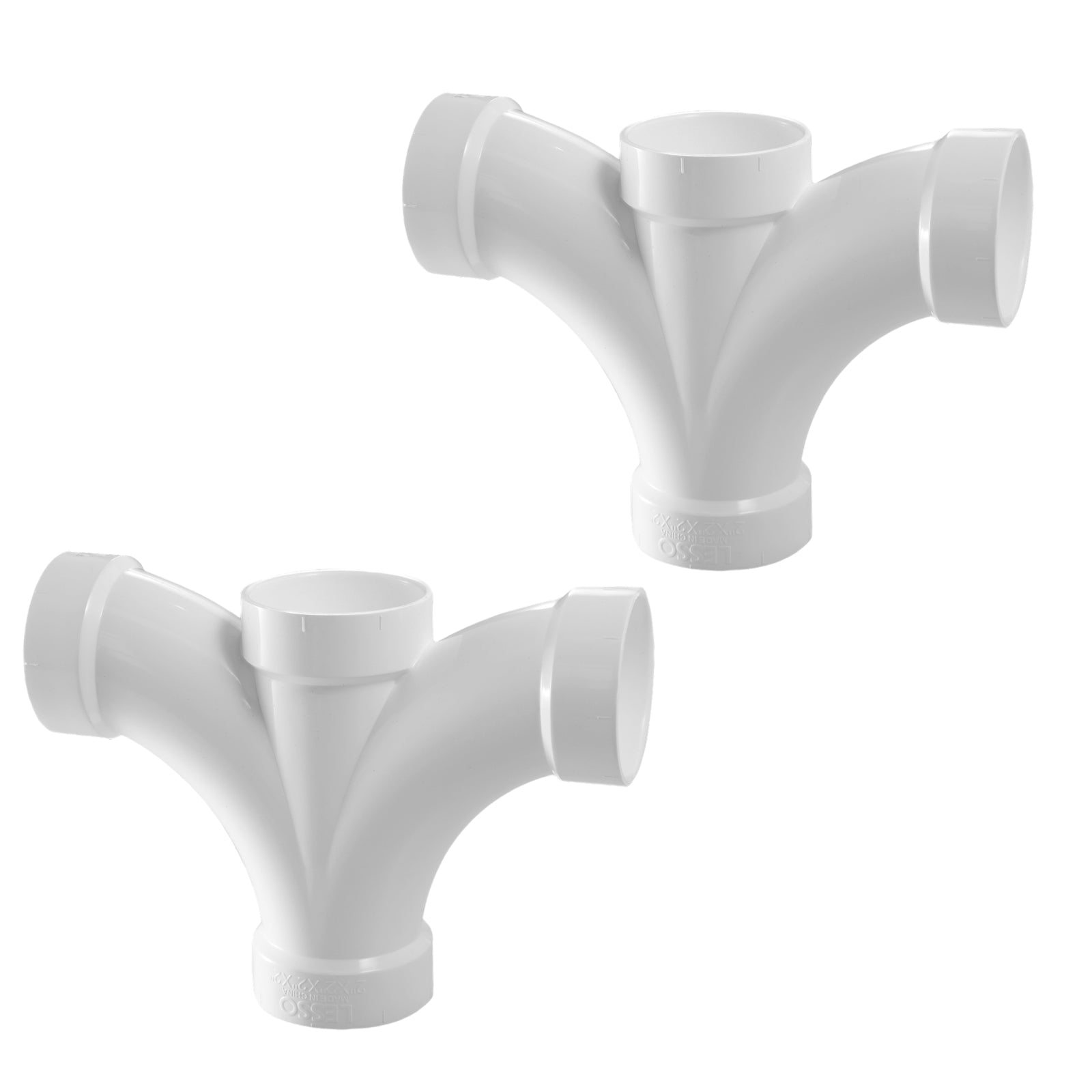 PVC DWV Reducing Double Fixture Fitting (ALL HUB) - Pick Size to Add