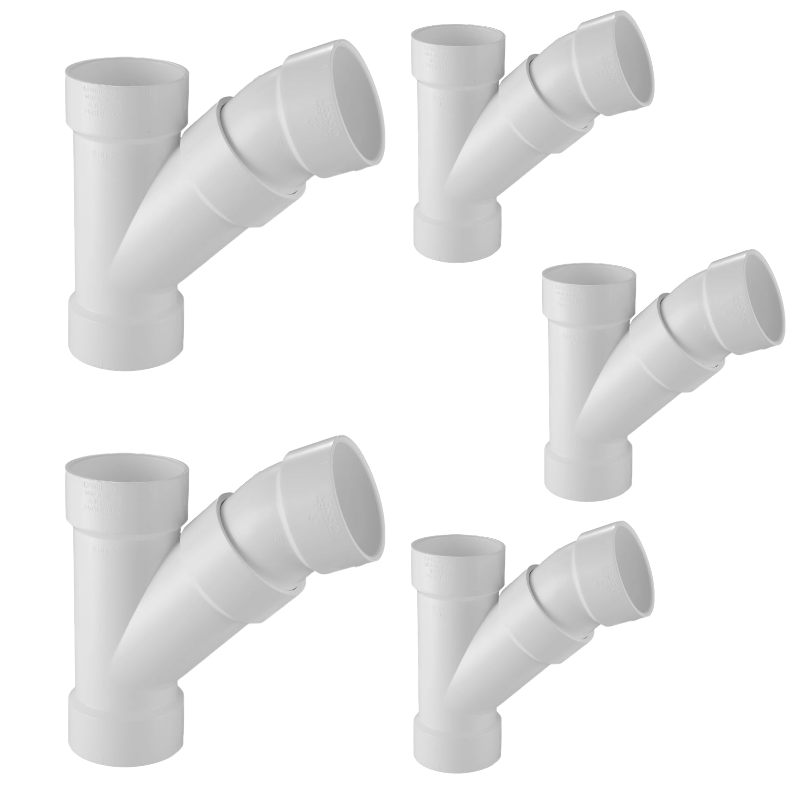Combination Wye and 1/8 Bend (Two Piece) (All HUB) - Pick Size to Add