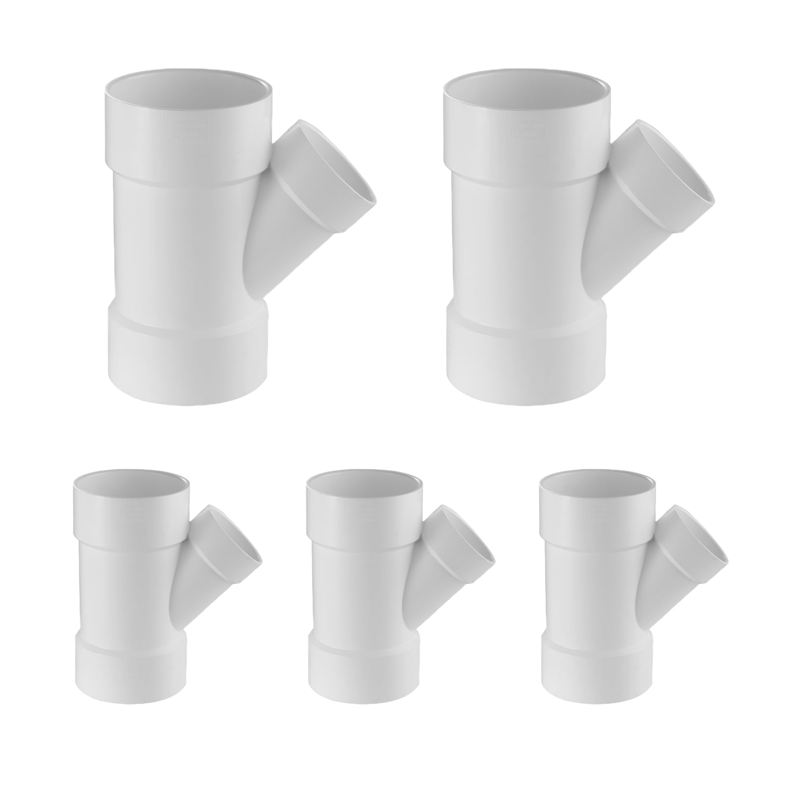 PVC DWV Reducing Wye (HUB) - Pick Size to Add