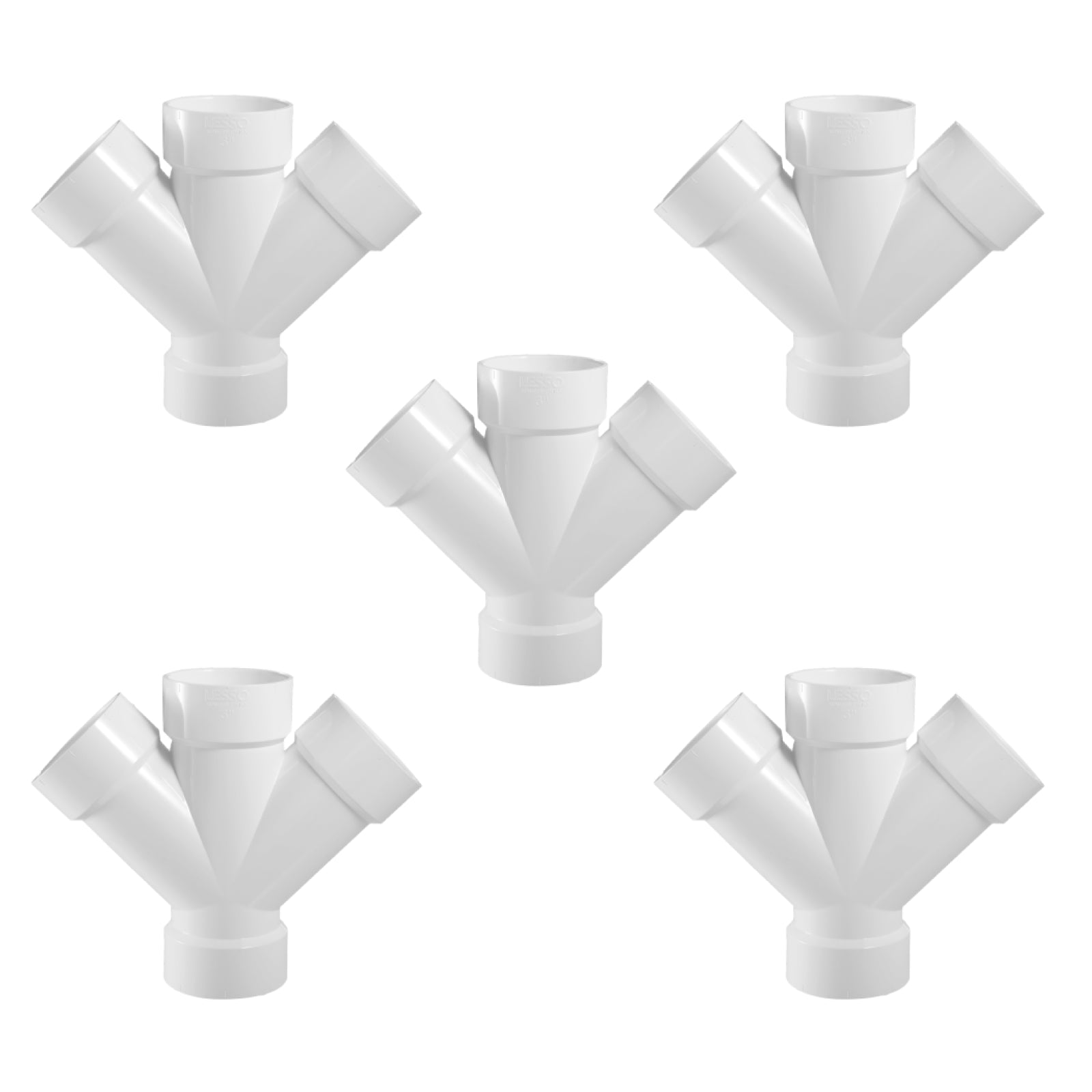 PVC DWV Double Wye (ALL HUB) - Pick Size to Add