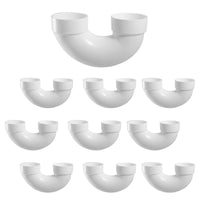 10-Pack 1-1/2" PVC DWV Return Bend (H " x H)