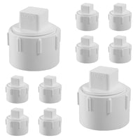 10-Pack 1-1/2" Tube End Cleanout w/ C.O. Plug (H x FPT)