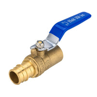 3/4" pex expansion 3/4" sweat ball valve, blue (lead free)