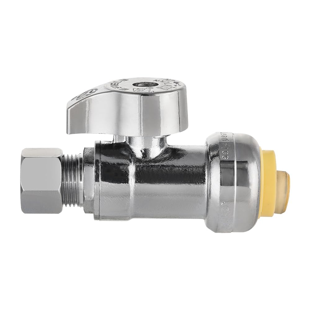 push connect x compression stop valve lead free 10