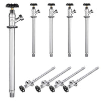 10-Pack 1/2" Push Fit x 3/4" Hose Bibb, 4" Anti Siphon Frost Free Sillcock