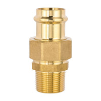 1/2" press brass union male (lead free) 2
