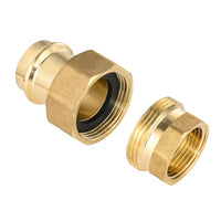 1/2" press brass union male (lead free)