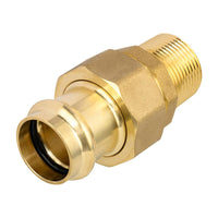 1/2" press brass union male (lead free) 3