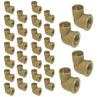 30-Pack 1/2" Sweat x 1/2" FIP 90-Degree Elbow (C x F)