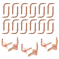 30-Pack PEX Crimp 1/2" 8" Copper Stub with Wall Flang