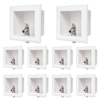 10-Pack 1/2" CPVC PPE Intet, Toilet Outlet Box, 3/4" OD Compression Outlet Connections