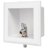 1 2 pex crimp f1807 inlet toilet outlet box with 3 4 od compression outlet connection