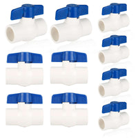 10 pcs 1" pvc ball valve, solvent weld, sch. 40