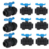 10 pcs 4" pvc true union ball valve sch 40/80