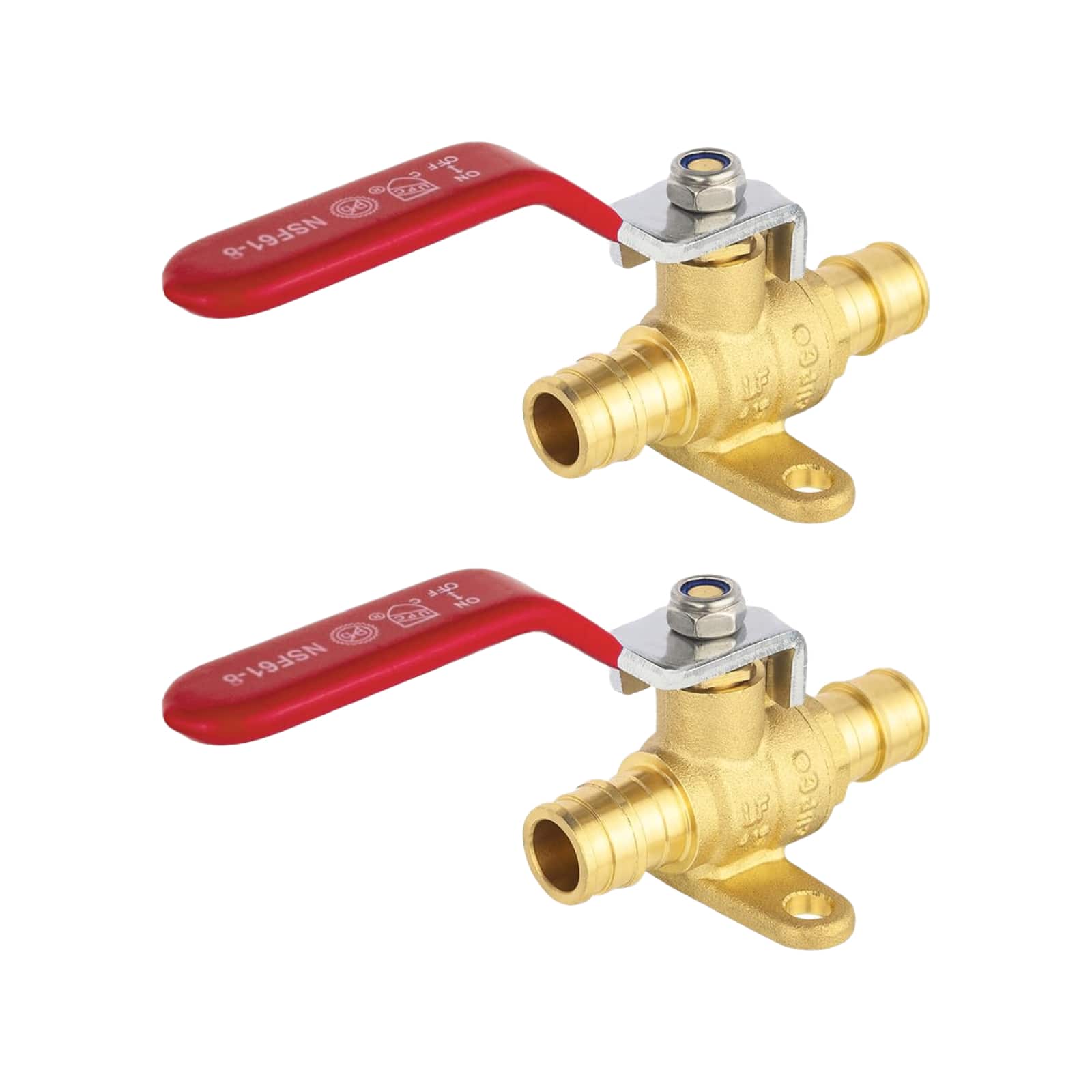 pex crimp drop ear ball valve lead free pick size to add 6