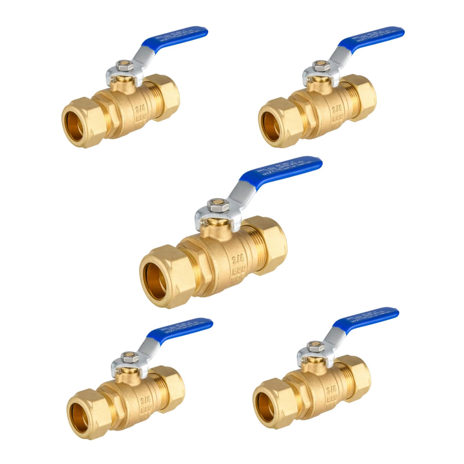 compression ball valve lead free 8