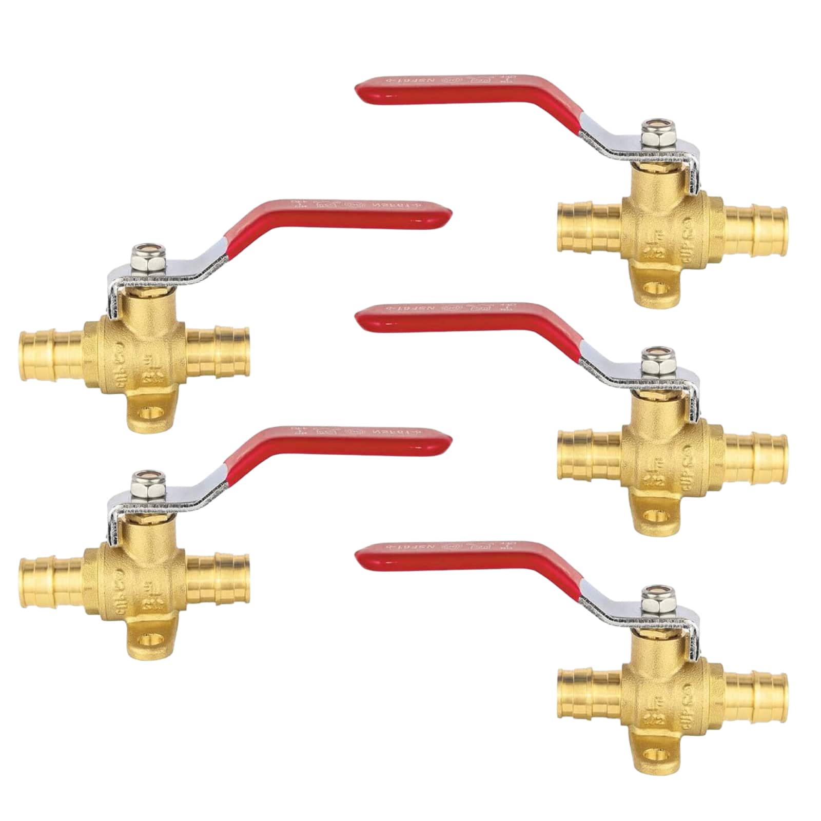 pex expansion drop ear ball valve lead free 17