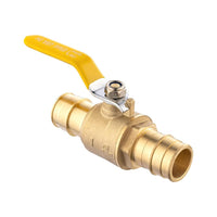 3/4" pex expansion ball valve, yellow (lead free)