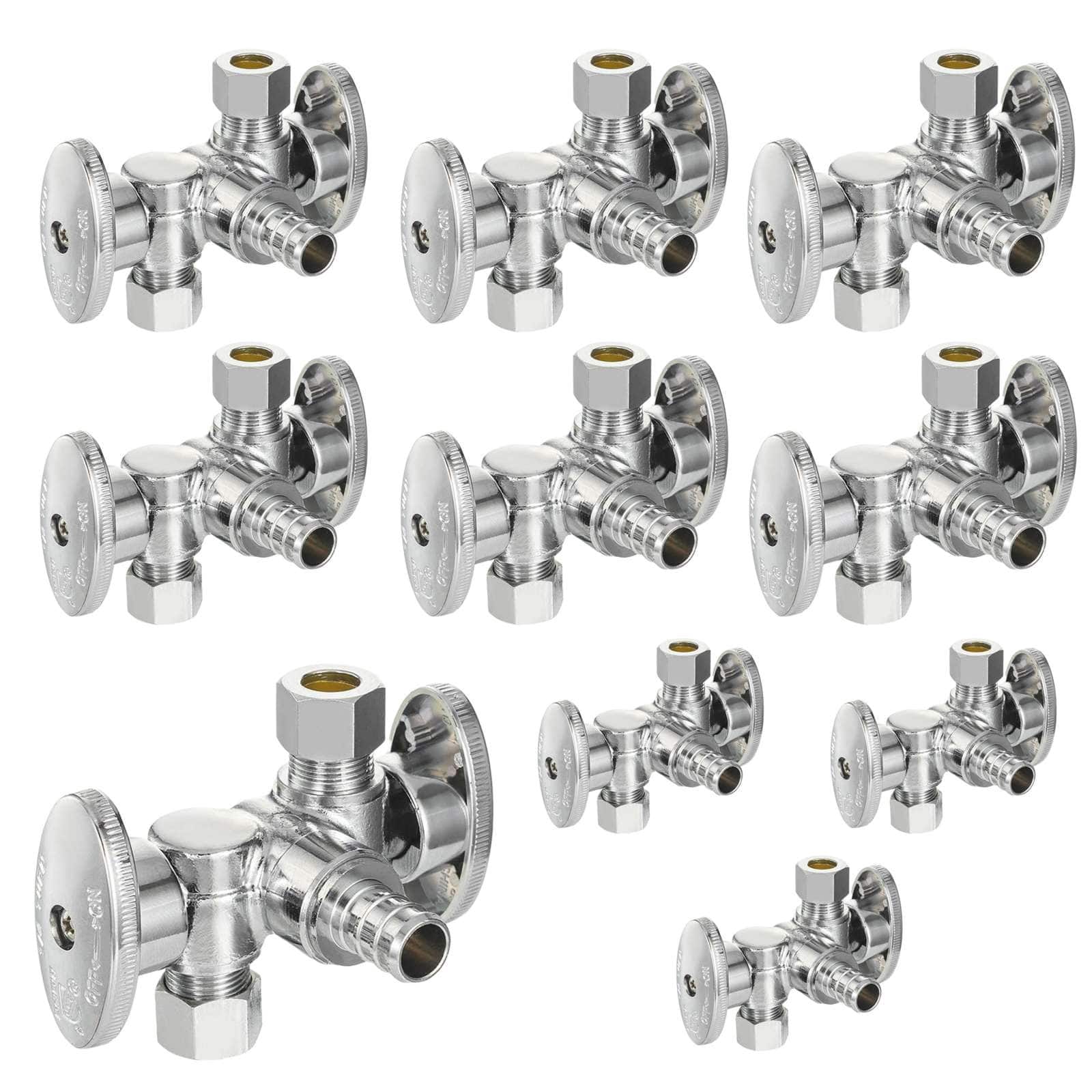 1 2 pex crimp x 3 8 compression x 3 8 od compression stop valve lead free 16