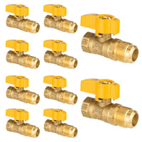 10 pcs 1/2" fnpt 3/8" od flare valve