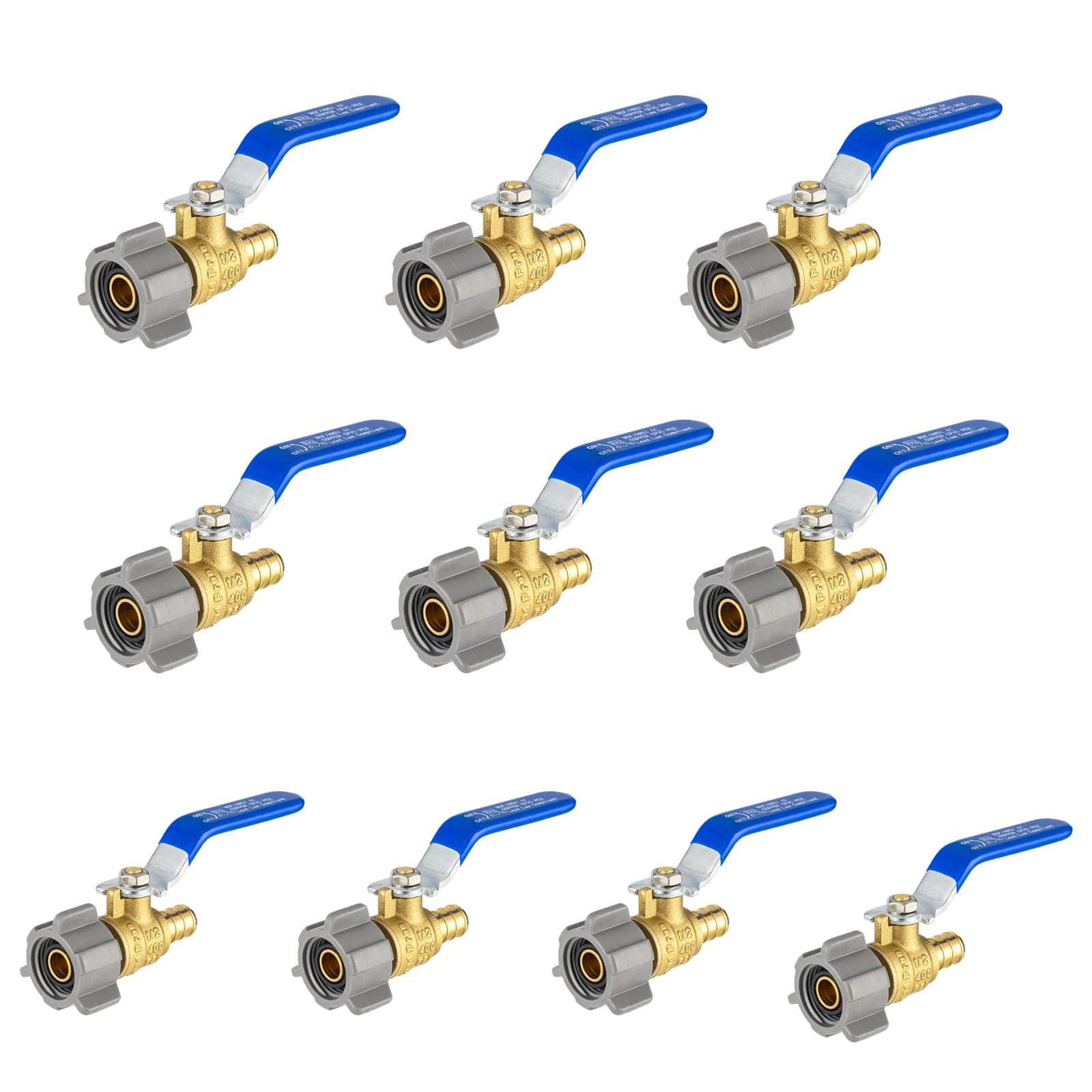 pex b crimp x female npt swivel ball valve 8