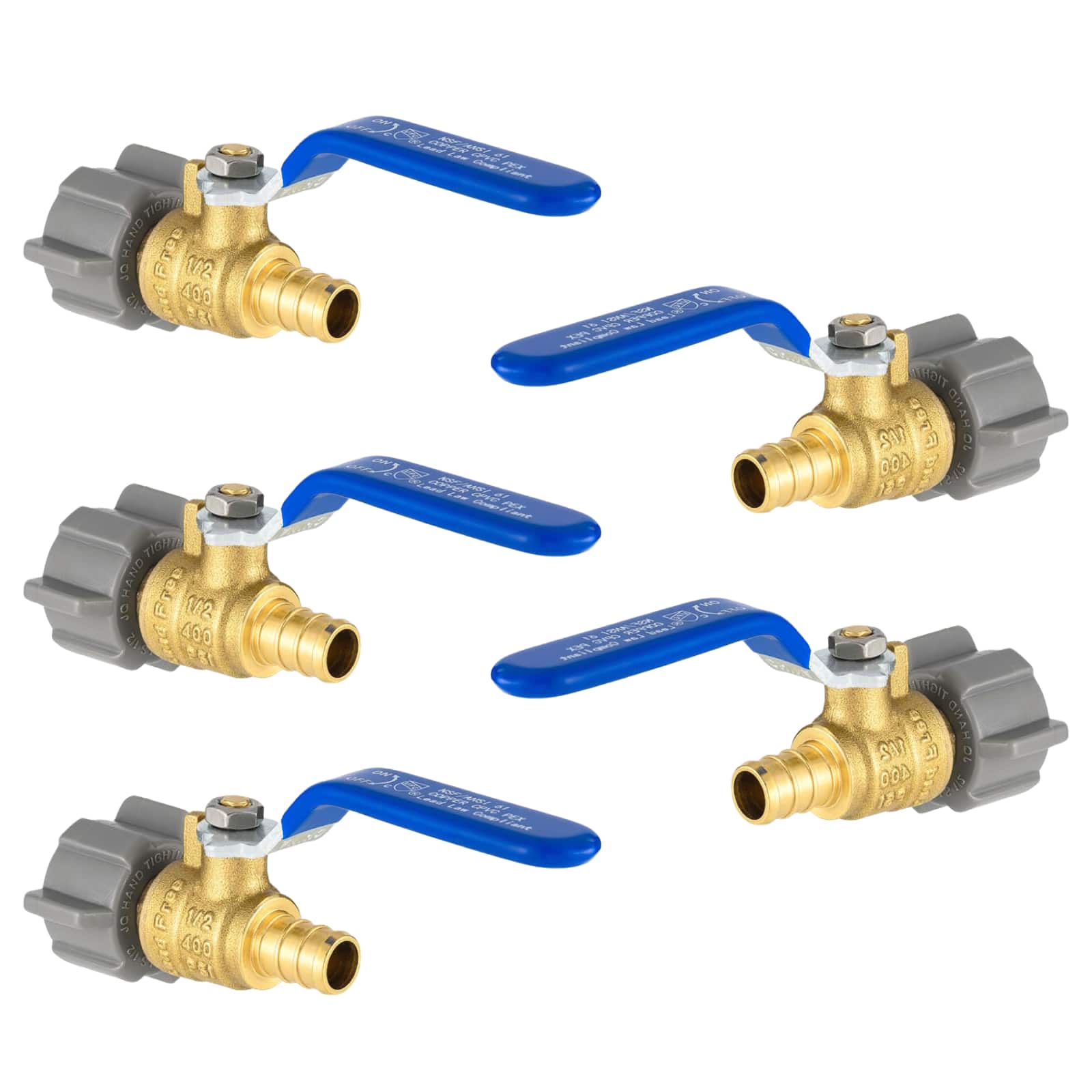 pex b crimp x female npt swivel ball valve 7