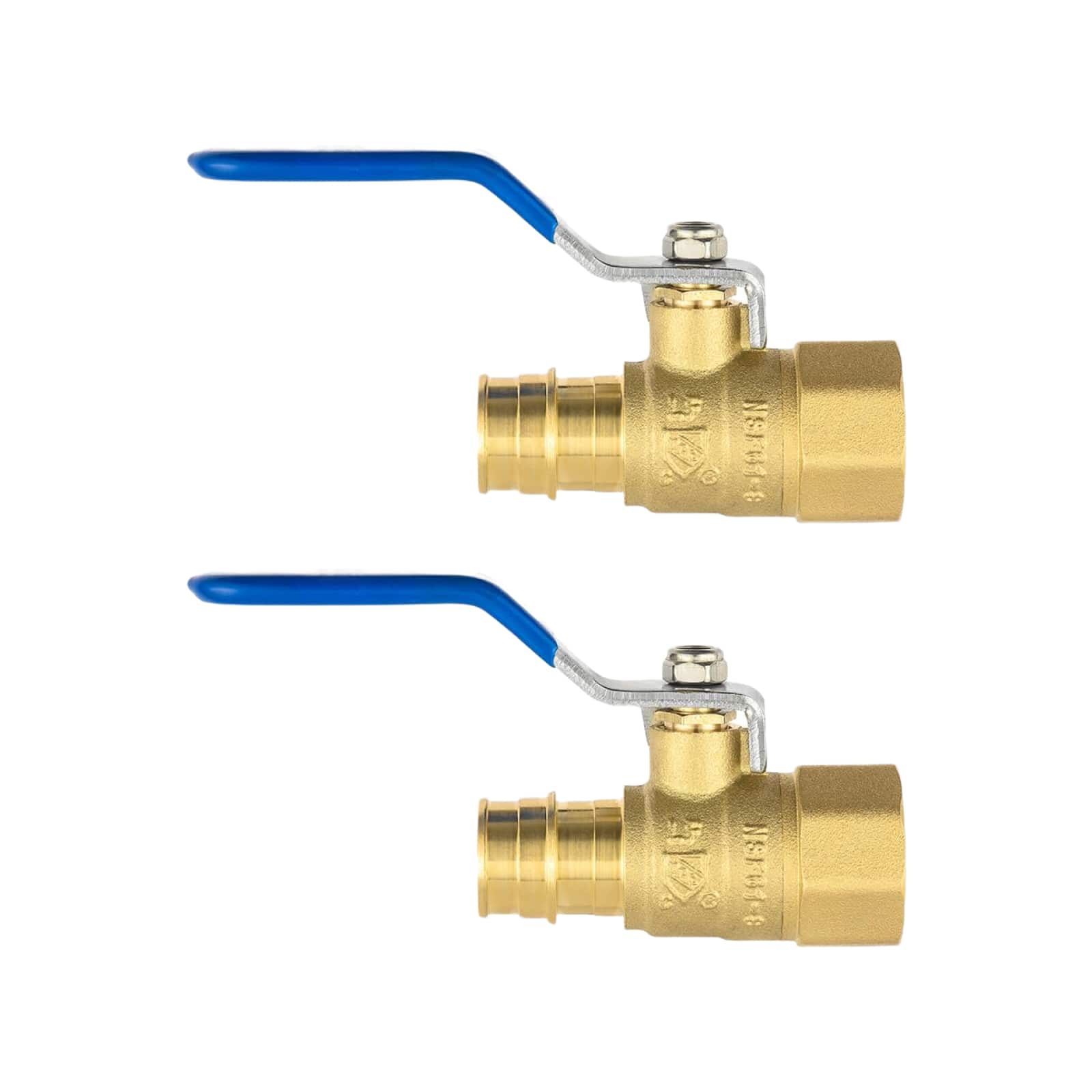 pex crimp x fnpt ball valve lead free 6
