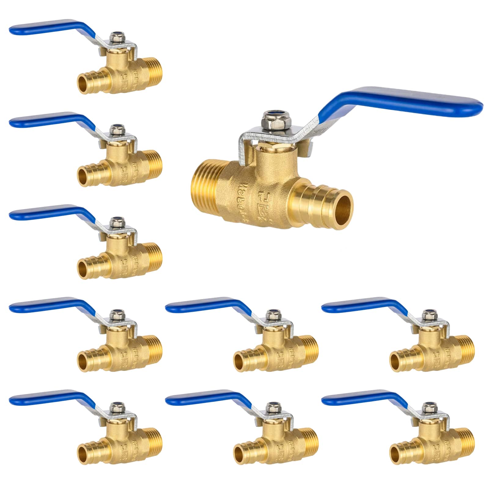 pex a expansion x mnpt ball valve lead free 8