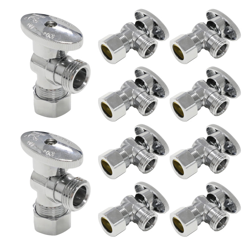 OD X OD SJ Angle Valve without NUT - Pick Size to Add