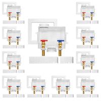 10-Pack 1/2" Sweat Inlet, Washing Machine Outlet Box