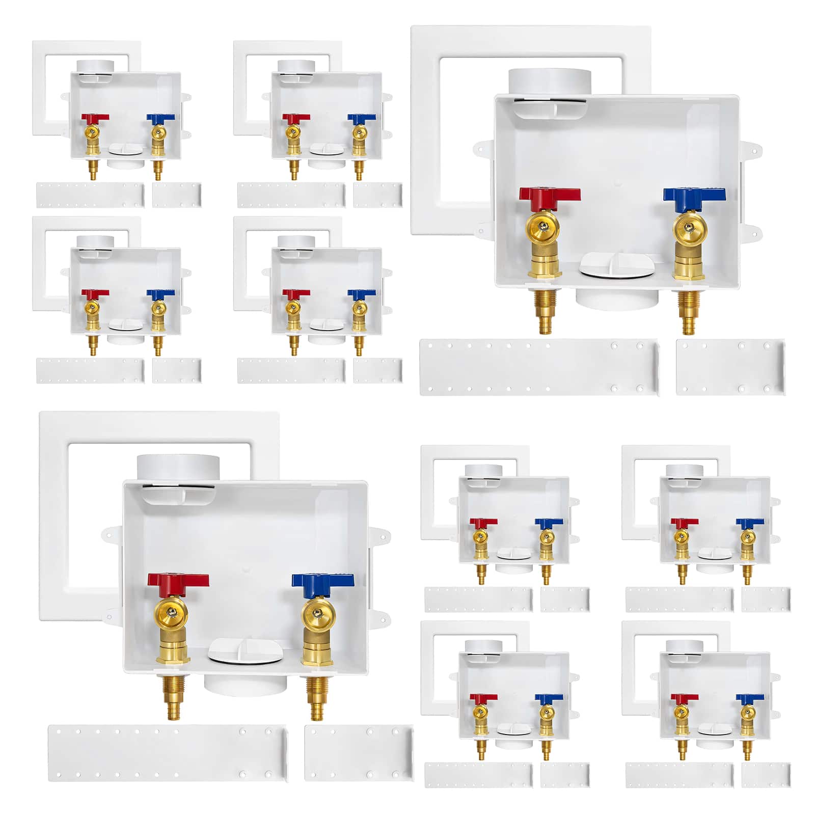 pex crimp f1807 inlet washing machine outlet box with center drain 15