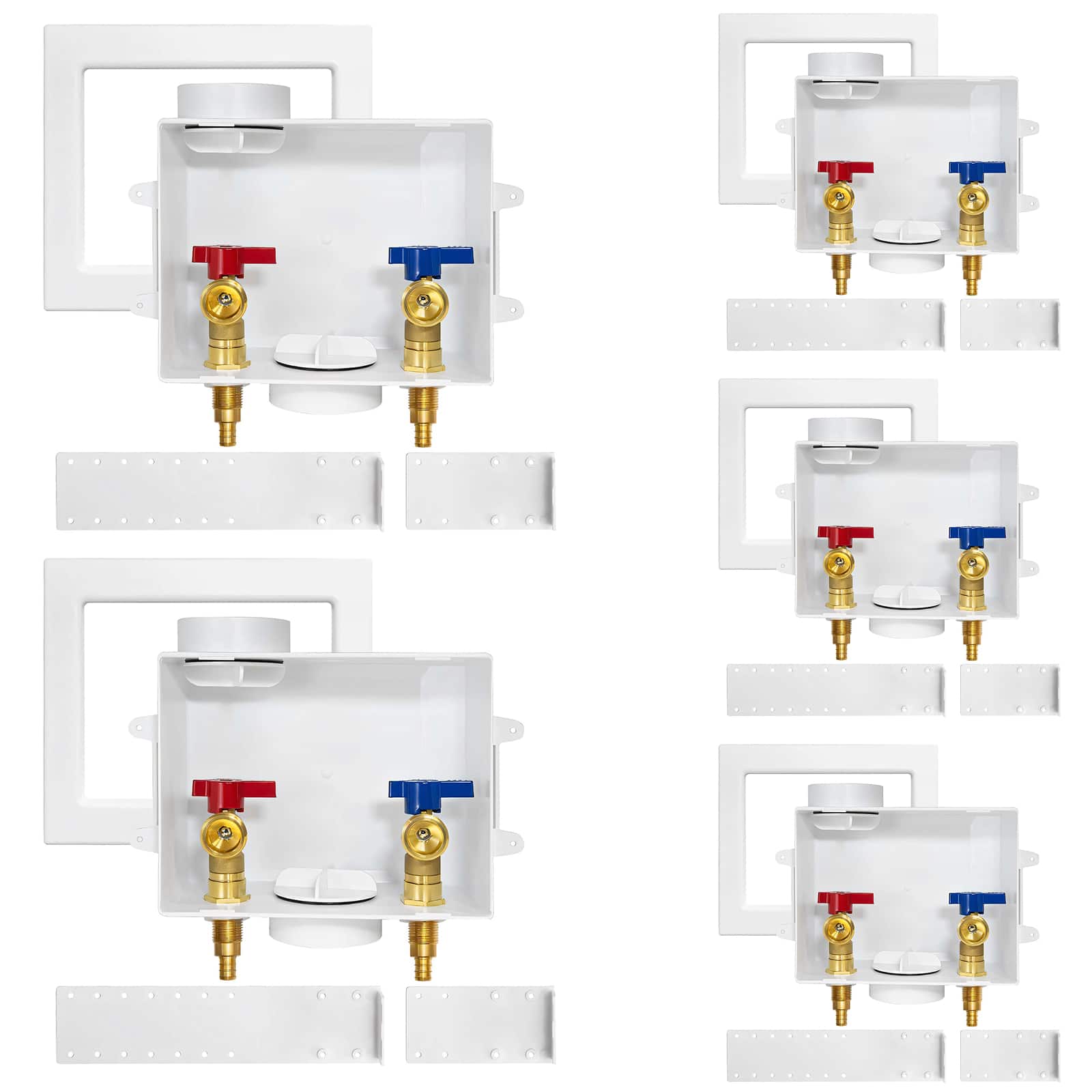 pex crimp f1807 inlet washing machine outlet box with center drain 14