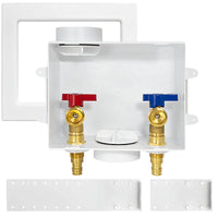 pex expansion f1960 inlet washing machine outlet box with center drain