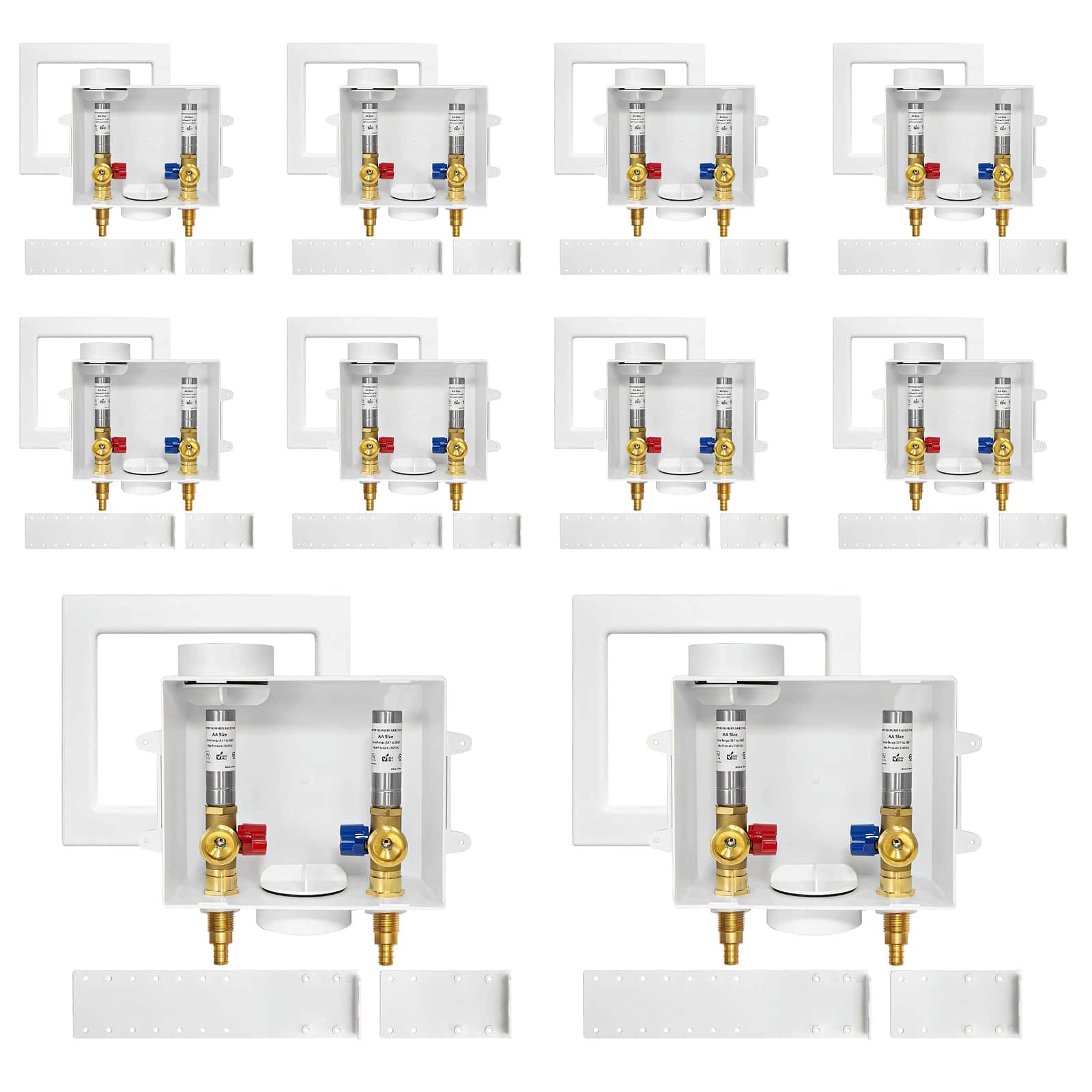 pex crimp f1807 inlet washing machine outlet box with center drain 19