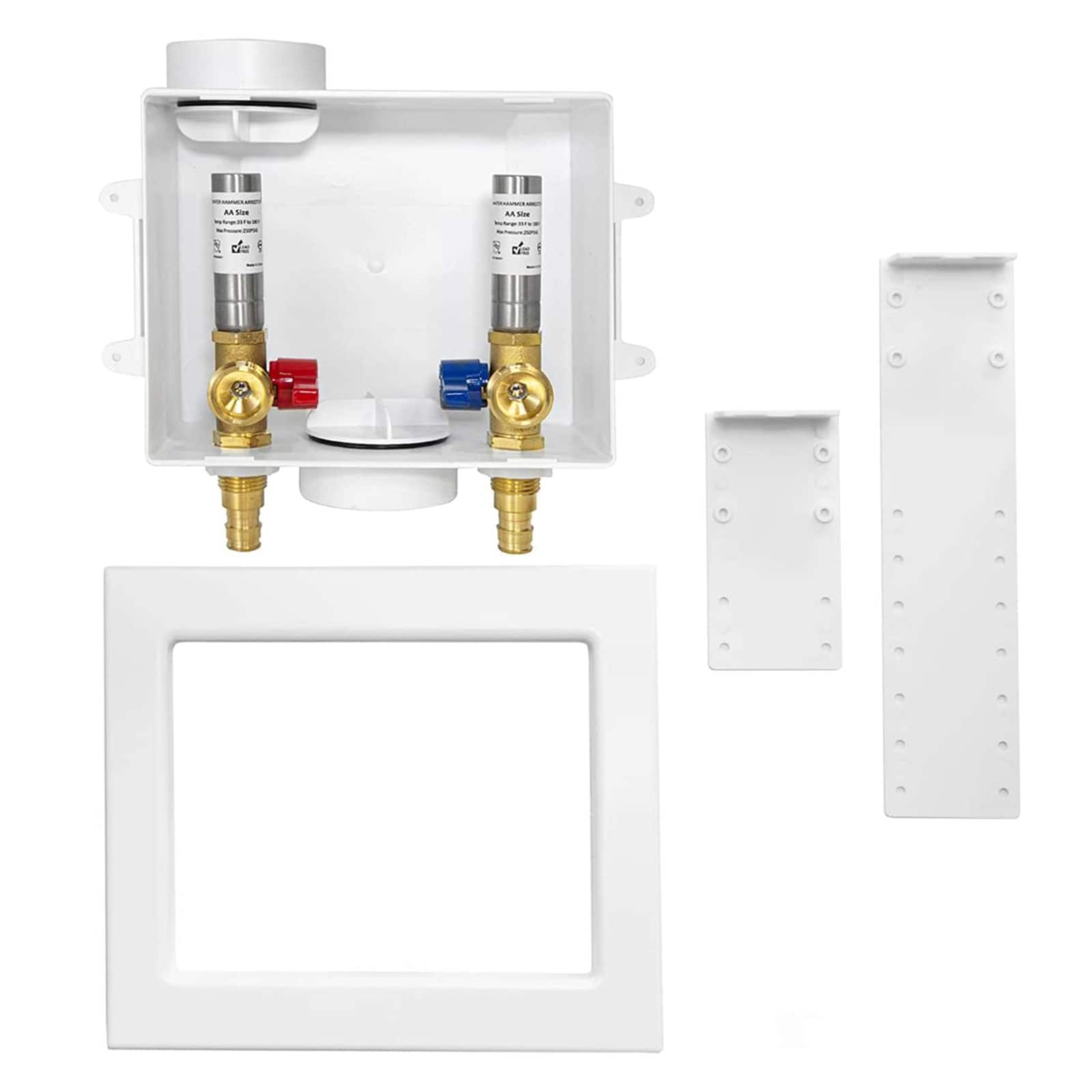 pex expansion f1960 inlet washing machine outlet box with center drain 11