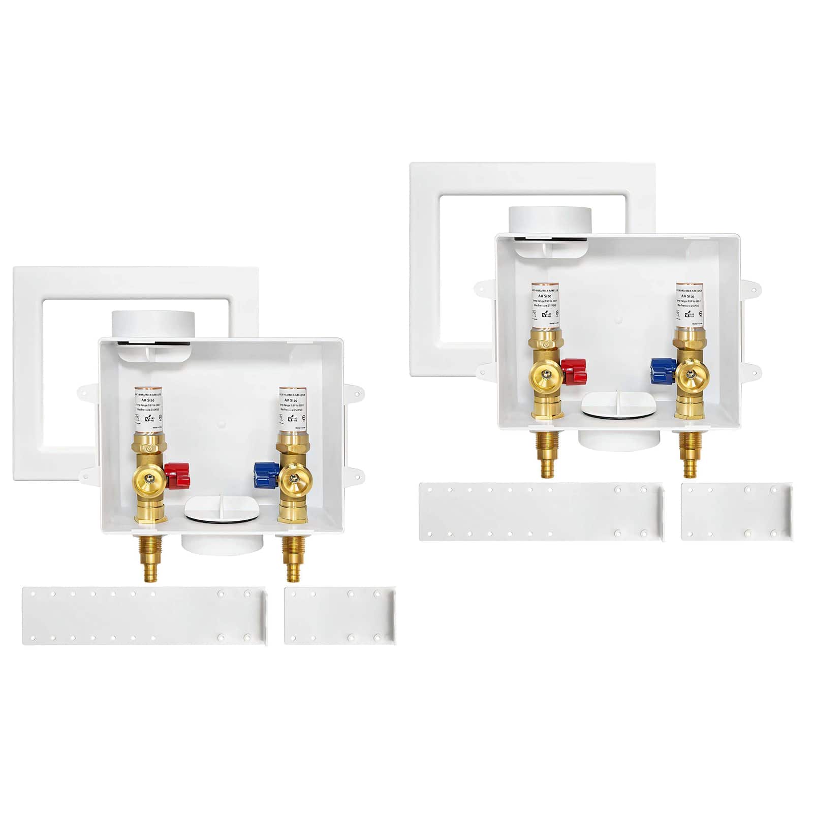 pex crimp f1807 inlet washing machine outlet box with center drain 21