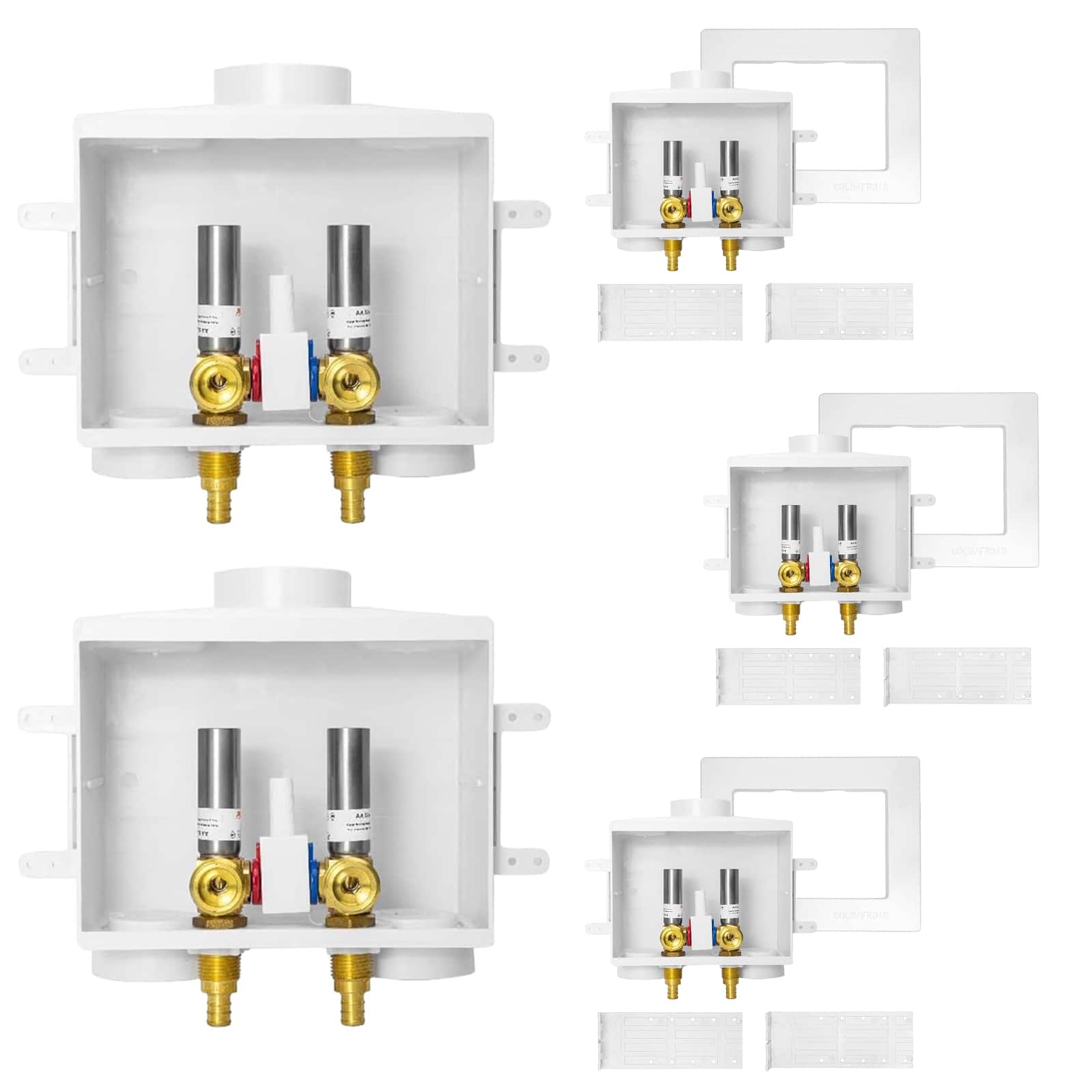 pex crimp f1807 inlet washing machine outlet box with single control valve 13
