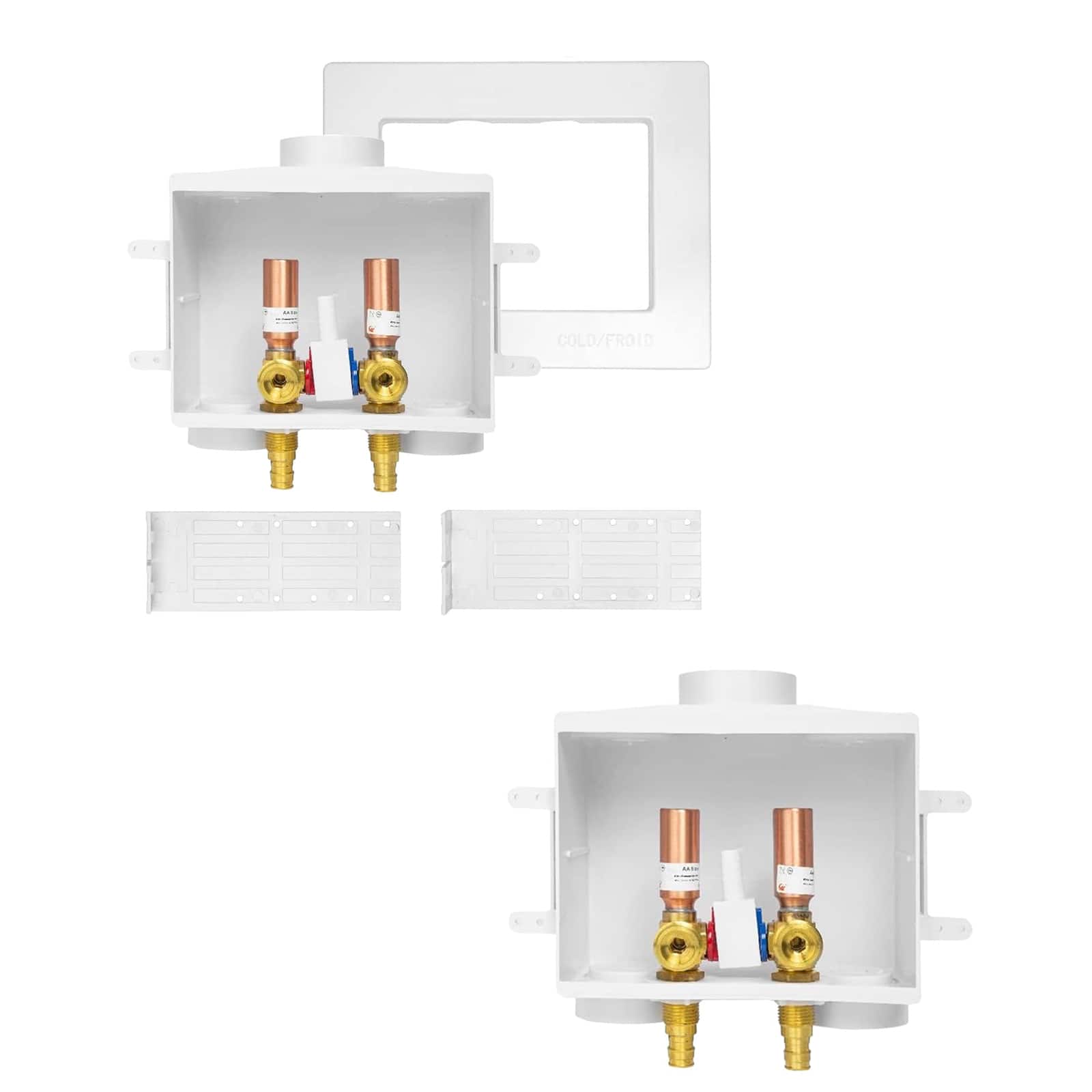 pex expansion f1960 inlet washing machine outlet box with single control valve 8
