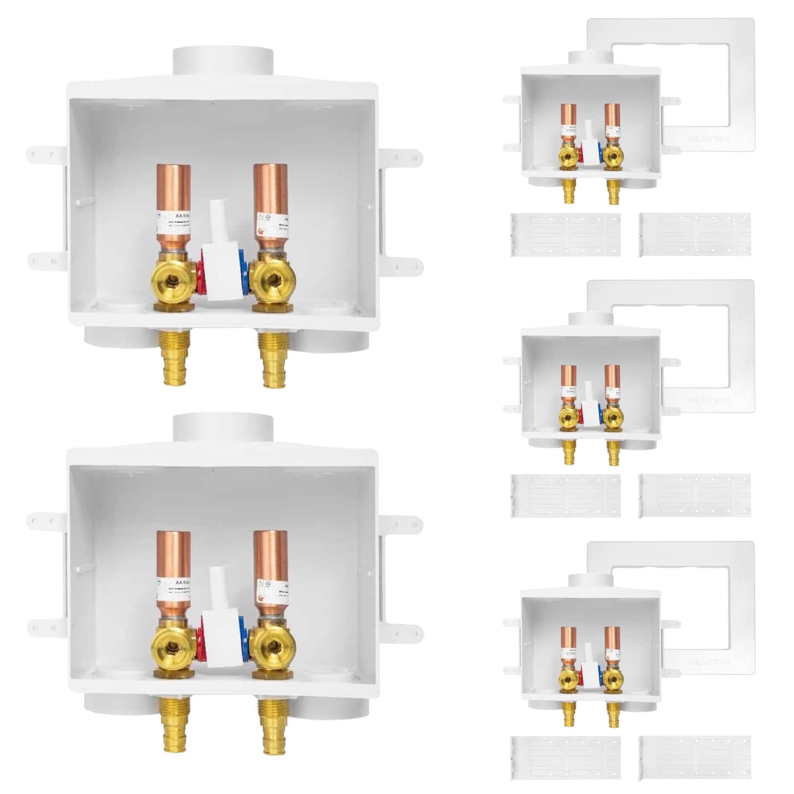 pex expansion f1960 inlet washing machine outlet box with single control valve 9