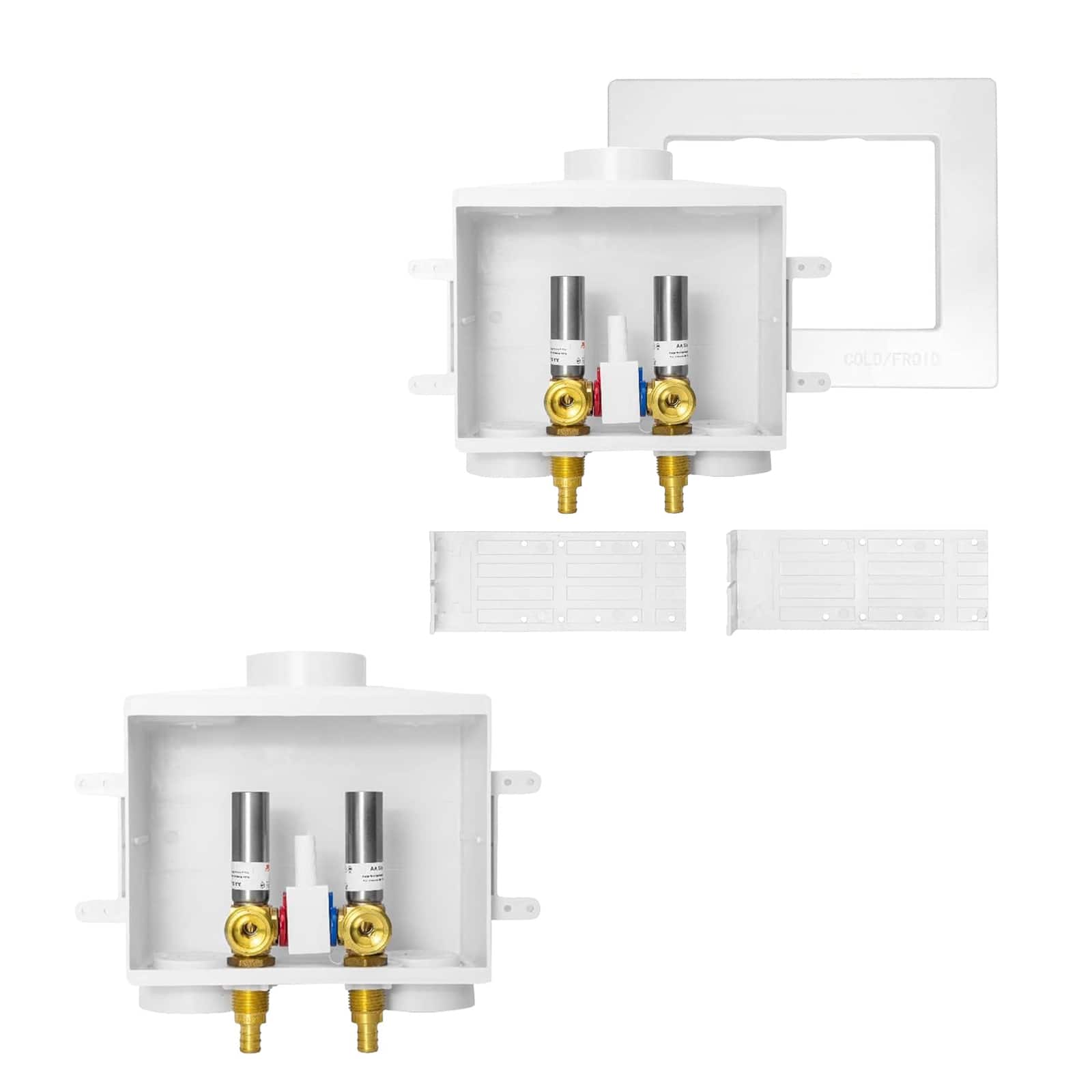 pex expansion f1960 inlet washing machine outlet box with single control valve 12