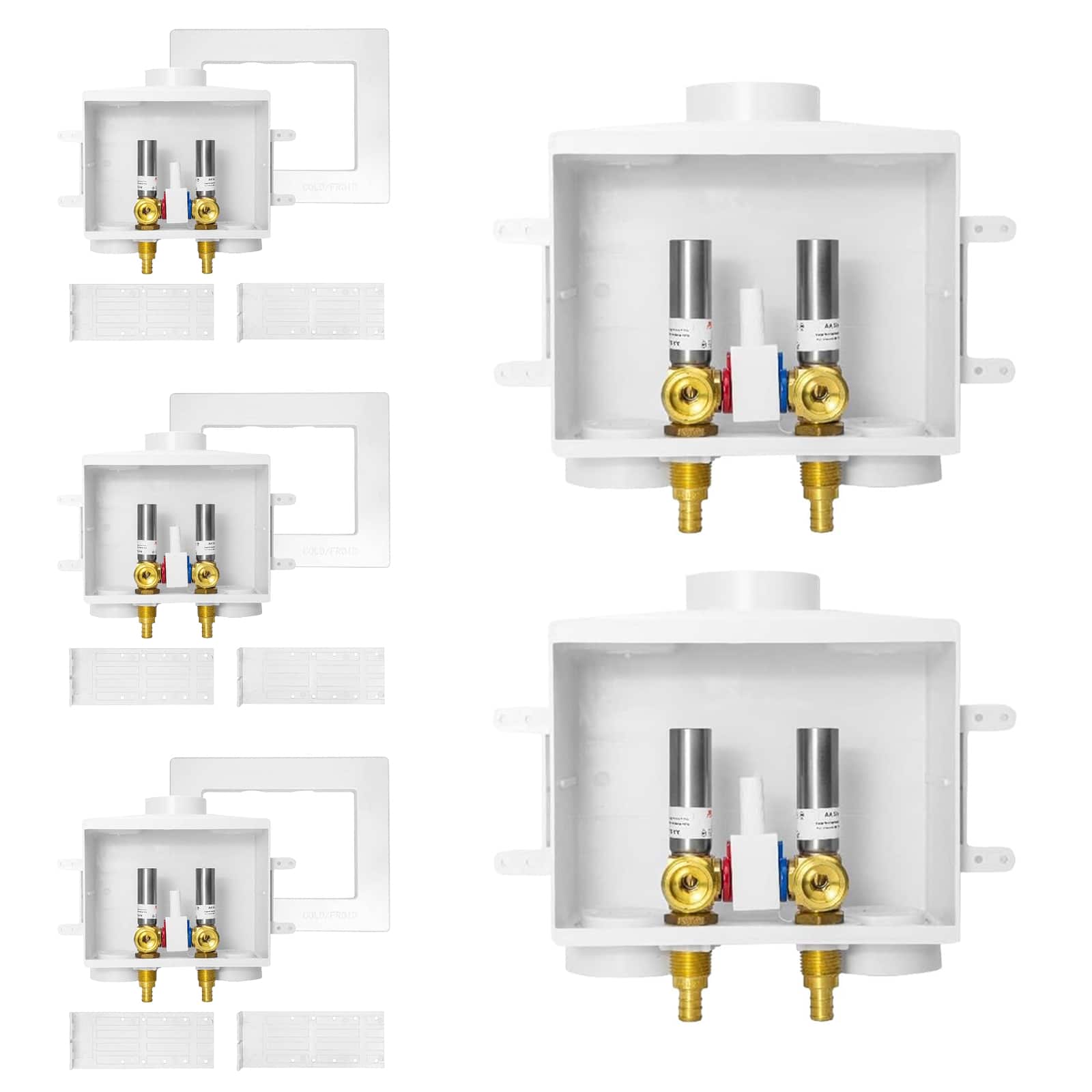 pex expansion f1960 inlet washing machine outlet box with single control valve 13