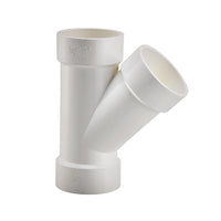 1-1/2" pvc dwv wye tee