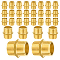 30-Pack 1" Male NPT Brass Hex Connector