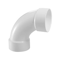 2" PVC DWV 90° Long Sweep Elbow (Hub x Hub)