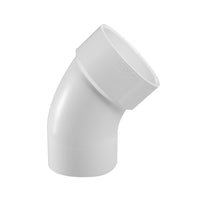 1-1/2" PVC DWV 22.50° Street Elbow (SPG x Hub)