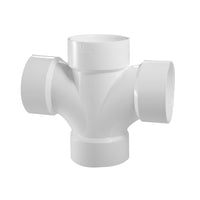 2" PVC DWV Double Sanitary Tee (ALL HUB)