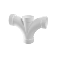 2" x 2" x 2" x 2" PVC DWV Double Fixture Fitting (ALL HUB)