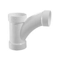 3" x 3" x 2" Reducing Combination Wye and 1/8 Bend (One Piece) (All HUB)