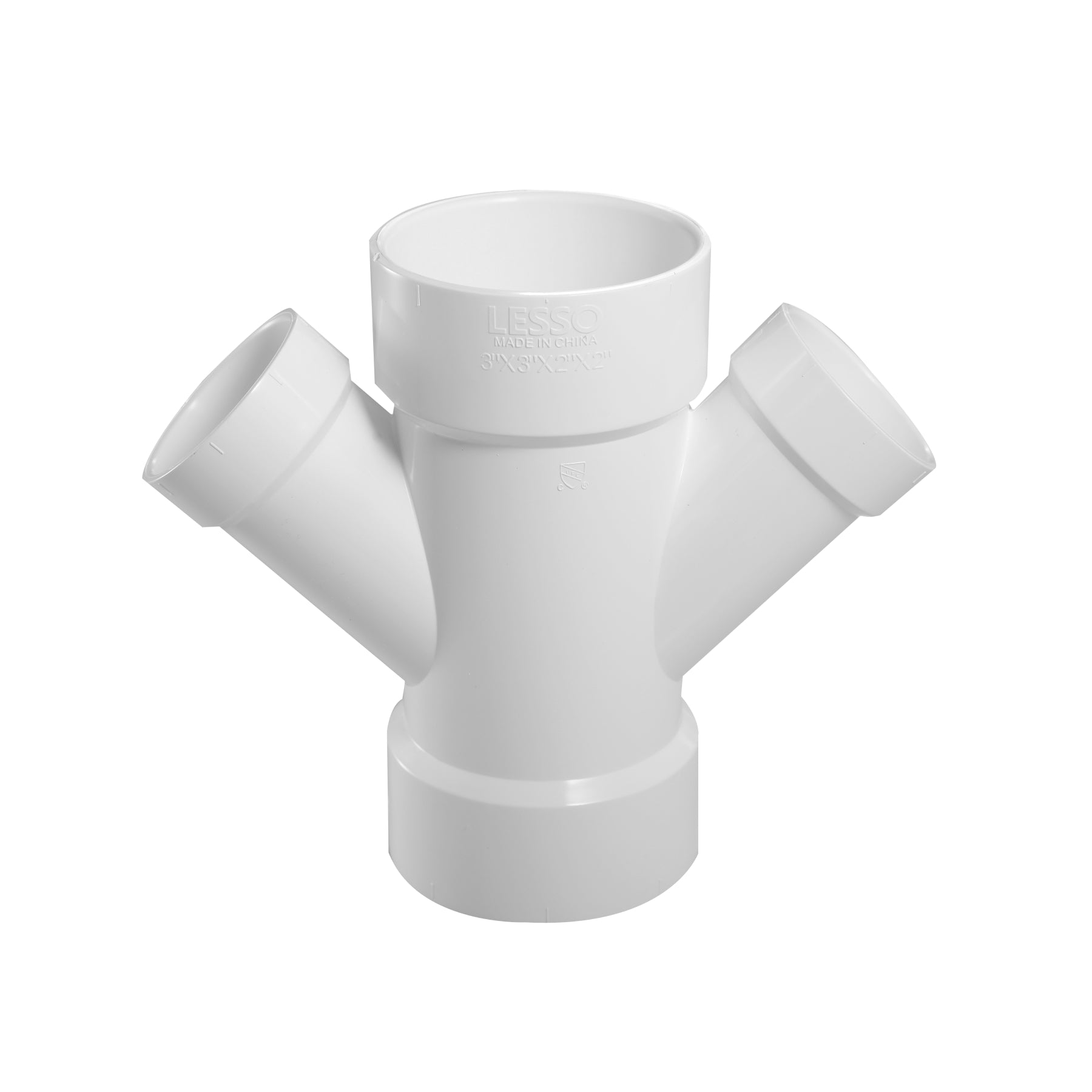 PVC DWV Redcuing Double Wye (HUB) - Pick Size to Add