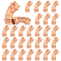 30 pcs 1" press copper 45° elbow (lead free)